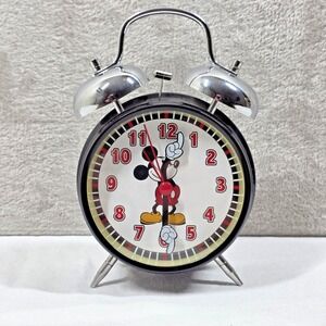 Disney Mickey Mouse Alarm Clock Battery Operated